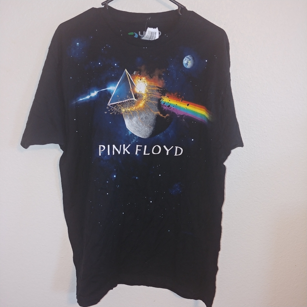 Liquid blue pink Floyd great gig in the sky tee - Picture 2 of 5